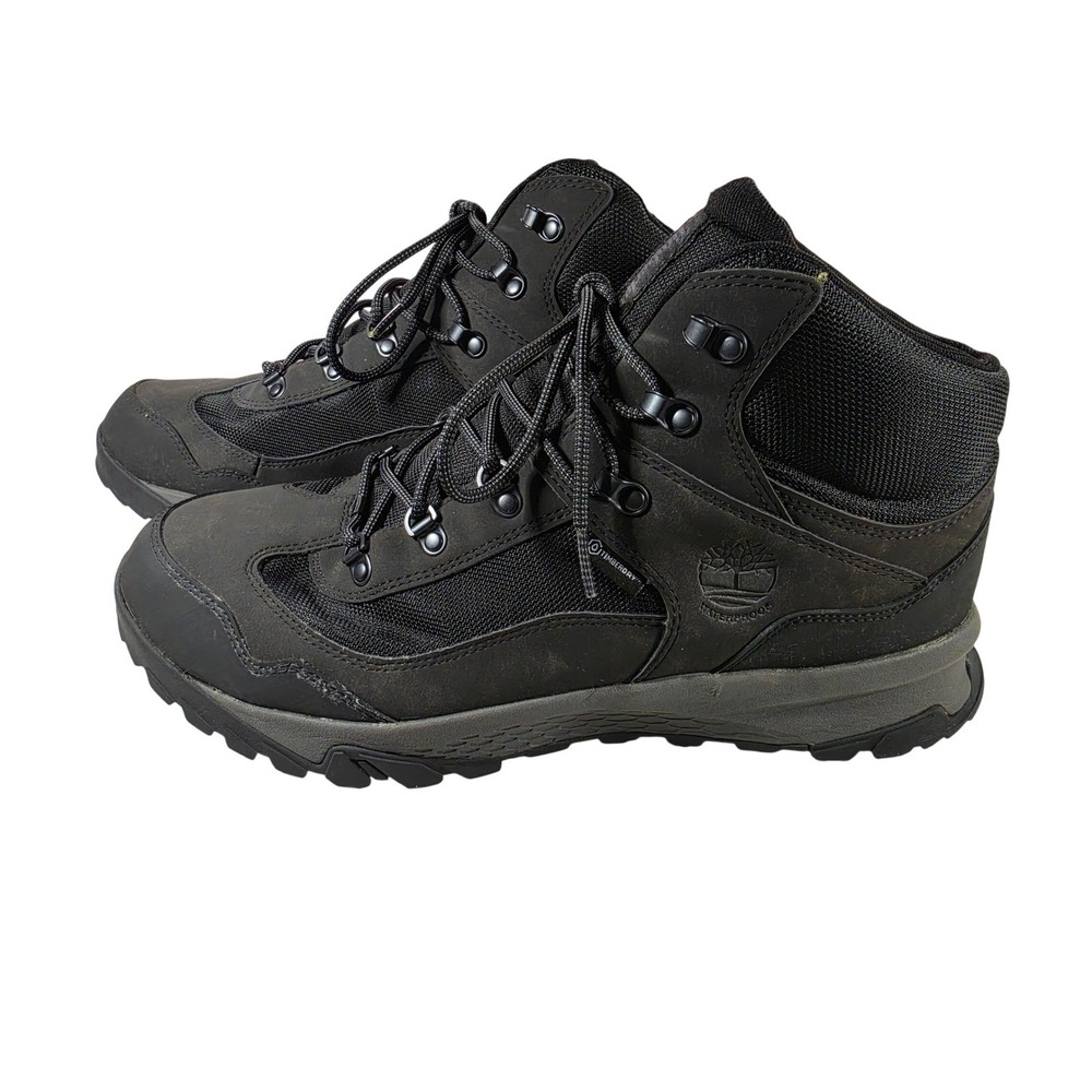 Timberland Mens Mt Maddsen Waterproof Mid Hiking Boots Black A2HTT Size 13